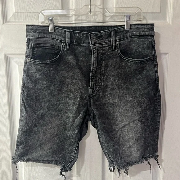 American Eagle Men's Black Denim Shorts - Picture 1 of 4